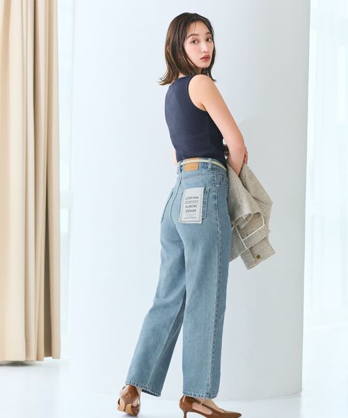 COHINA(コヒナ)の「カップ付きボートネックタンク 【低身長・小柄女性】(タンクトップ・レディース・ネイビー/ブラウン/グリーン/ブラック/ベージュ・ONE SIZE)」の9枚目の写真