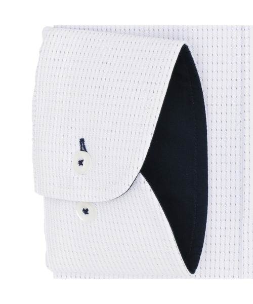 TOKYO SHIRTS(トウキョウシャツ)の「形態安定ノーアイロン ワイド 長袖ストレッチビジネスワイシャツ(ビジネスシャツ・メンズ・ブルー・首回り41cm-裄丈90cm/首回り42cm-裄丈90cm/首回り43cm-裄丈90cm/首回り45cm-裄丈82cm/首回り45cm-裄丈86cm/首回り45cm-裄丈90cm/首回り47cm-裄丈86cm/首回り47cm-裄丈90cm/首回り39cm-裄丈88cm)」の3枚目の写真