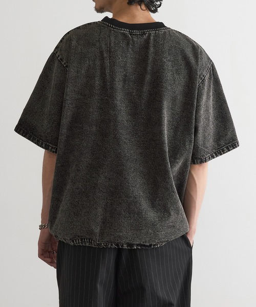 MAGASIN DE MODE Brew(マガジンデモードブリュー)の「【MAGASIN DE MODE Brew】デニムTシャツ MNY(Tシャツ/カットソー・メンズ・ブルー/ブラック/ライトブルー・M/L/2L)」の8枚目の写真