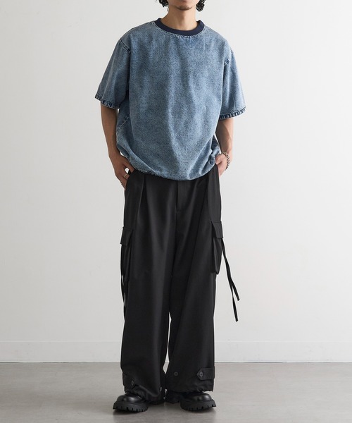MAGASIN DE MODE Brew(マガジンデモードブリュー)の「【MAGASIN DE MODE Brew】デニムTシャツ MNY(Tシャツ/カットソー・メンズ・ブルー/ブラック/ライトブルー・M/L/2L)」の19枚目の写真