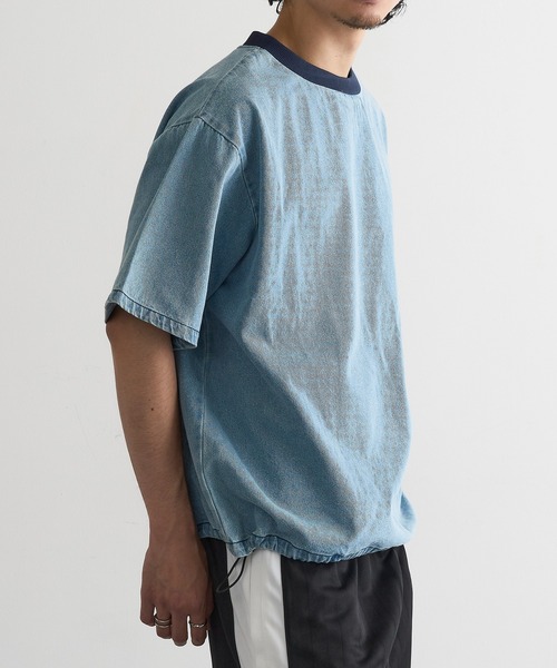 MAGASIN DE MODE Brew(マガジンデモードブリュー)の「【MAGASIN DE MODE Brew】デニムTシャツ MNY(Tシャツ/カットソー・メンズ・ブルー/ブラック/ライトブルー・M/L/2L)」の13枚目の写真