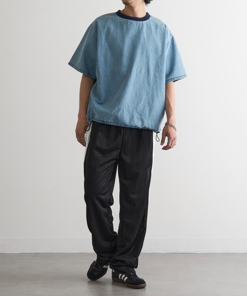 MAGASIN DE MODE Brew(マガジンデモードブリュー)の「【MAGASIN DE MODE Brew】デニムTシャツ MNY(Tシャツ/カットソー・メンズ・ブルー/ブラック/ライトブルー・M/L/2L)」の15枚目の写真