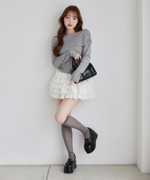 one after another NICE CLAUP(ワンアフターアナザーナイスクラップ)の「【マイナス3キロ見え】ボリュームソールローファー(ローファー・レディース・ダークブラウン/ベージュ/ブラック・SS/S/M)」の10枚目の写真