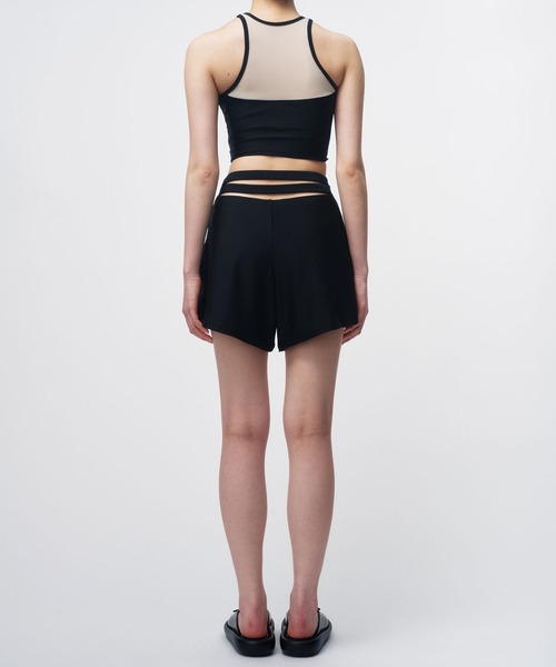 THINGS THAT MATTER(シングス ザット マター)の「SWIM HIGH WAIST SHORTS / スイムハイウエストショーツ(水着・レディース・グレー/ブラック・1/2)」の11枚目の写真