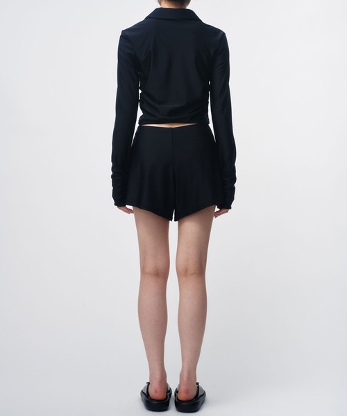 THINGS THAT MATTER(シングス ザット マター)の「SWIM HIGH WAIST SHORTS / スイムハイウエストショーツ(水着・レディース・グレー/ブラック・1/2)」の9枚目の写真