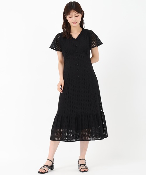 【新品未使用】 ワンピース コットン100% セール】 【小さいサイズ/洗える】ロングニットワンピース