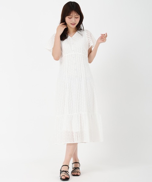 MISCH MASCH(ミッシュマッシュ)の「コットンレースワンピース(ワンピース・レディース・ブラック/ホワイト・S/M)」の19枚目の写真