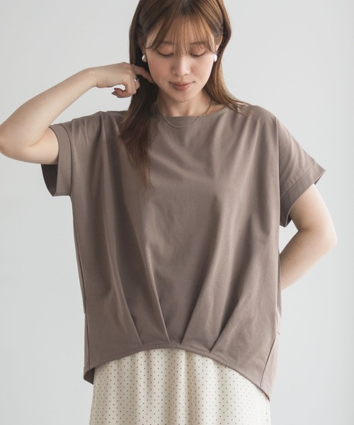 NAVY(ネイビー)の「NAVY SARARI 裾タックプルオーバー(Tシャツ/カットソー・レディース・マスタード/ブラック/カーキ・M/L)」の11枚目の写真