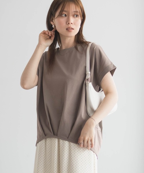 NAVY(ネイビー)の「NAVY SARARI 裾タックプルオーバー(Tシャツ/カットソー・レディース・マスタード/ブラック/カーキ・M/L)」の15枚目の写真
