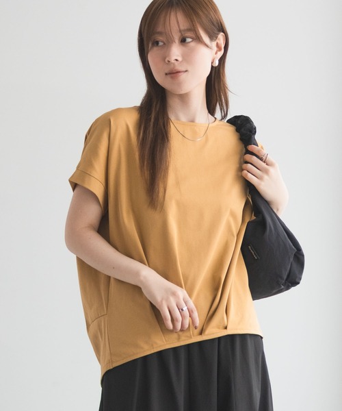 NAVY(ネイビー)の「NAVY SARARI 裾タックプルオーバー(Tシャツ/カットソー・レディース・マスタード/ブラック/カーキ・M/L)」の16枚目の写真