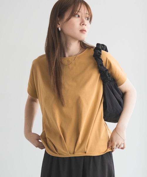NAVY(ネイビー)の「NAVY SARARI 裾タックプルオーバー(Tシャツ/カットソー・レディース・マスタード/ブラック/カーキ・M/L)」の17枚目の写真