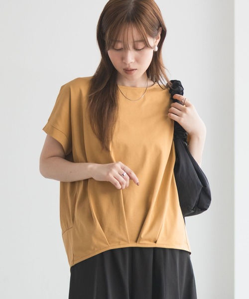 NAVY(ネイビー)の「NAVY SARARI 裾タックプルオーバー(Tシャツ/カットソー・レディース・マスタード/ブラック/カーキ・M/L)」の18枚目の写真