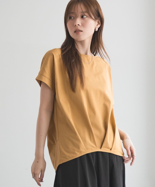 NAVY(ネイビー)の「NAVY SARARI 裾タックプルオーバー(Tシャツ/カットソー・レディース・マスタード/ブラック/カーキ・M/L)」の19枚目の写真
