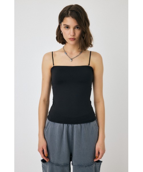 MOUSSY（マウジー）の「BACK SHEER CUP IN キャミソール（キャミソール・レディース・ブラック/ホワイト/ベージュ・FREE）」の7枚目の写真