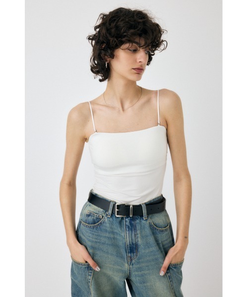 MOUSSY（マウジー）の「BACK SHEER CUP IN キャミソール（キャミソール・レディース・ブラック/ホワイト/ベージュ・FREE）」の21枚目の写真