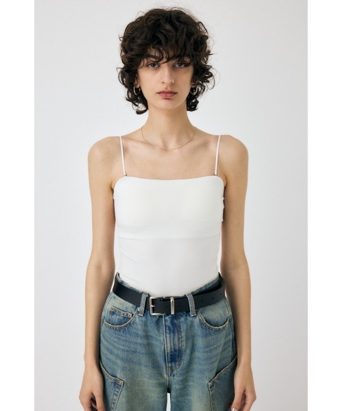 MOUSSY（マウジー）の「BACK SHEER CUP IN キャミソール（キャミソール・レディース・ブラック/ホワイト/ベージュ・FREE）」の20枚目の写真