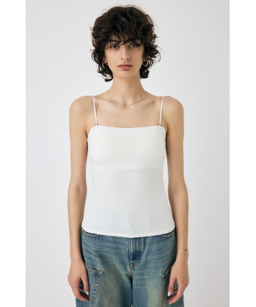 MOUSSY（マウジー）の「BACK SHEER CUP IN キャミソール（キャミソール・レディース・ブラック/ホワイト/ベージュ・FREE）」の19枚目の写真