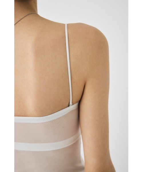 MOUSSY（マウジー）の「BACK SHEER CUP IN キャミソール（キャミソール・レディース・ブラック/ホワイト/ベージュ・FREE）」の15枚目の写真