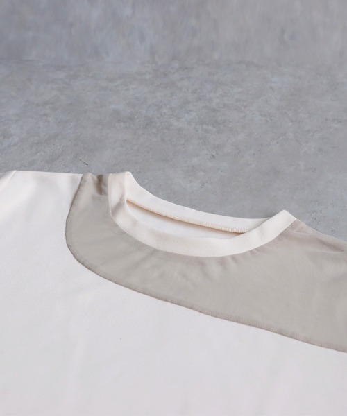 antiqua(アンティカ)の「コーデセット シアートップス×テーパードパンツ(Tシャツ/カットソー・レディース・ブラック系その他/ブルー/ホワイト系その他/ダークグレー/オレンジ・MEDIUM/LARGE)」の16枚目の写真