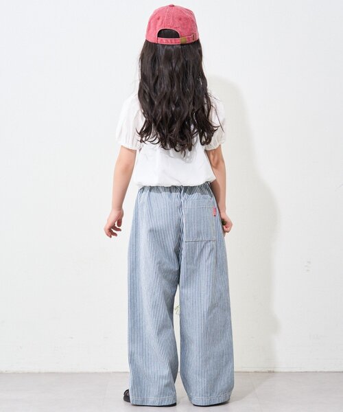 CIAOPANIC TYPY(チャオパニックティピー)の「【KIDS】ムジチェックパフスリーブクロップド丈ブラウス(シャツ/ブラウス・キッズ・イエロー/パープル/ホワイト/ブラック/オレンジ・SMALL/LARGE/X-LARGE/XX-LARGE/MEDIUM)」の14枚目の写真