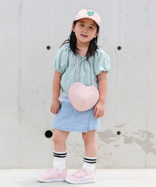 CIAOPANIC TYPY(チャオパニックティピー)の「【KIDS】ムジチェックパフスリーブクロップド丈ブラウス(シャツ/ブラウス・キッズ・イエロー/パープル/ホワイト/ブラック/オレンジ・SMALL/LARGE/X-LARGE/XX-LARGE/MEDIUM)」の22枚目の写真