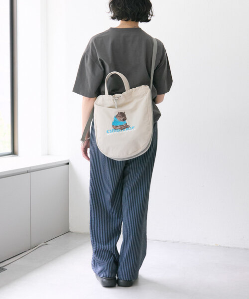 【Samsung】イアパピヨネ 2way トートバッグ ショルダーバッグ sampo×earコラボ刺しゅう2WAYショルダーバッグ（ショルダー