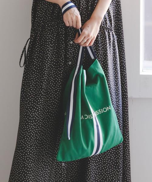 Noble（ノーブル）の「《WEB限定追加》N.Jam/エヌジャムトート Small 2（トートバッグ・レディース・ベージュ/グリーン・FREE）」の9枚目の写真
