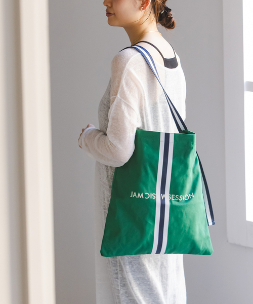 Noble（ノーブル）の「《WEB限定追加》N.Jam/エヌジャムトート Small 2（トートバッグ・レディース・ベージュ/グリーン・FREE）」の12枚目の写真