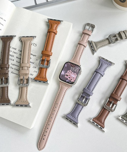 CERCA(チェルカ)の「LUON / Apple Watch Band / シンプル レザーベルト アップルウォッチ バンド(デジタル腕時計・レディース・アイボリー/ブラウン/パープル/ホワイト/ライトブラウン/ブルー/グレー/ブラック・A/B)」の14枚目の写真