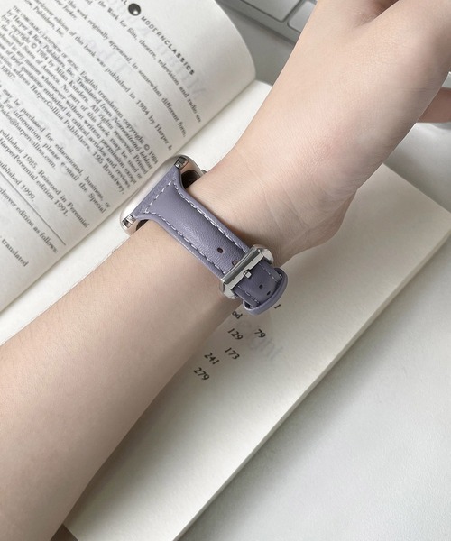 CERCA(チェルカ)の「LUON / Apple Watch Band / シンプル レザーベルト アップルウォッチ バンド(デジタル腕時計・レディース・アイボリー/ブラウン/パープル/ホワイト/ライトブラウン/ブルー/グレー/ブラック・A/B)」の15枚目の写真