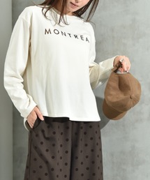 クルーネック箔プリントロンＴ