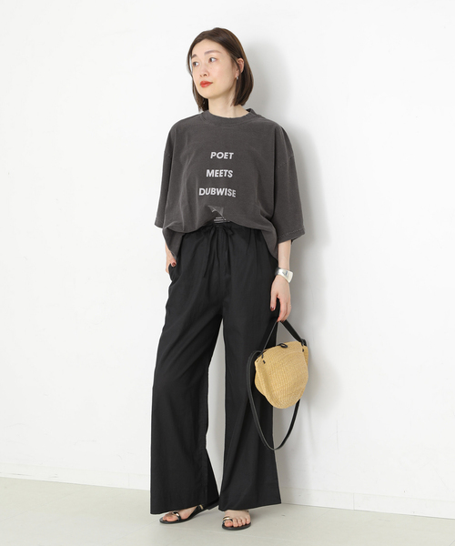 journal standard L'essage(ジャーナルスタンダードレサージュ)の「PMD LOOSE FIT LOGO Tシャツ(Tシャツ/カットソー・レディース・ホワイト/ベージュ/ブラック系その他・FREE)」の4枚目の写真