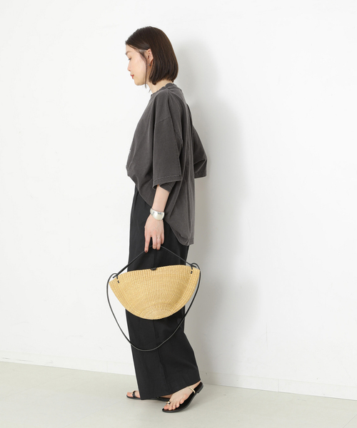 journal standard L'essage(ジャーナルスタンダードレサージュ)の「PMD LOOSE FIT LOGO Tシャツ(Tシャツ/カットソー・レディース・ホワイト/ベージュ/ブラック系その他・FREE)」の5枚目の写真