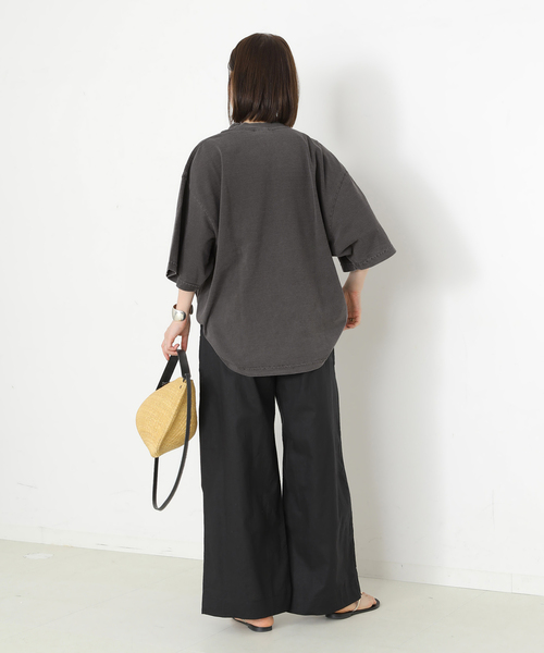 journal standard L'essage(ジャーナルスタンダードレサージュ)の「PMD LOOSE FIT LOGO Tシャツ(Tシャツ/カットソー・レディース・ホワイト/ベージュ/ブラック系その他・FREE)」の6枚目の写真