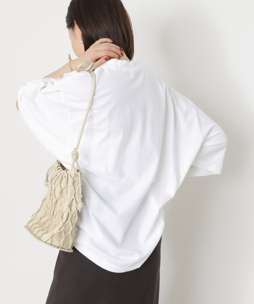 journal standard L'essage(ジャーナルスタンダードレサージュ)の「PMD LOOSE FIT LOGO Tシャツ(Tシャツ/カットソー・レディース・ホワイト/ベージュ/ブラック系その他・FREE)」の13枚目の写真