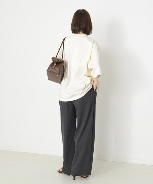 journal standard L'essage(ジャーナルスタンダードレサージュ)の「PMD LOOSE FIT LOGO Tシャツ(Tシャツ/カットソー・レディース・ホワイト/ベージュ/ブラック系その他・FREE)」の15枚目の写真