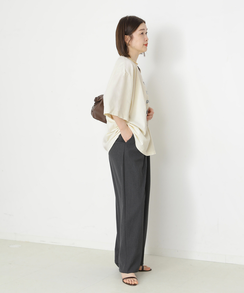journal standard L'essage(ジャーナルスタンダードレサージュ)の「PMD LOOSE FIT LOGO Tシャツ(Tシャツ/カットソー・レディース・ホワイト/ベージュ/ブラック系その他・FREE)」の16枚目の写真