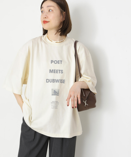 journal standard L'essage(ジャーナルスタンダードレサージュ)の「PMD LOOSE FIT LOGO Tシャツ(Tシャツ/カットソー・レディース・ホワイト/ベージュ/ブラック系その他・FREE)」の17枚目の写真