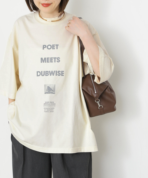 journal standard L'essage(ジャーナルスタンダードレサージュ)の「PMD LOOSE FIT LOGO Tシャツ(Tシャツ/カットソー・レディース・ホワイト/ベージュ/ブラック系その他・FREE)」の20枚目の写真