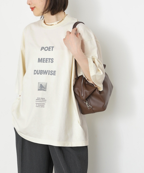 journal standard L'essage(ジャーナルスタンダードレサージュ)の「PMD LOOSE FIT LOGO Tシャツ(Tシャツ/カットソー・レディース・ホワイト/ベージュ/ブラック系その他・FREE)」の21枚目の写真