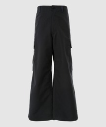 25ss コムデギャルソンオム　ポリエステルオックス　カーゴパンツ　ブラック COMME des GARCONS HOMME コムデギャルソンオム 25SS コットン