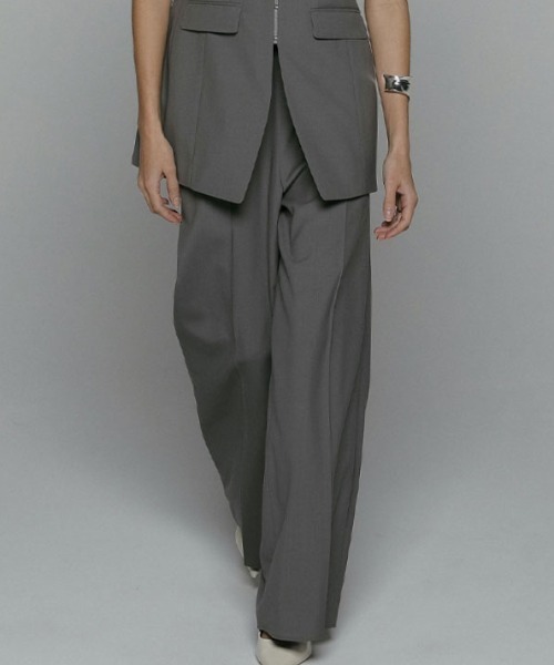 SANTEフロントホックグレイスフルドレス(S GREY): ワンピース