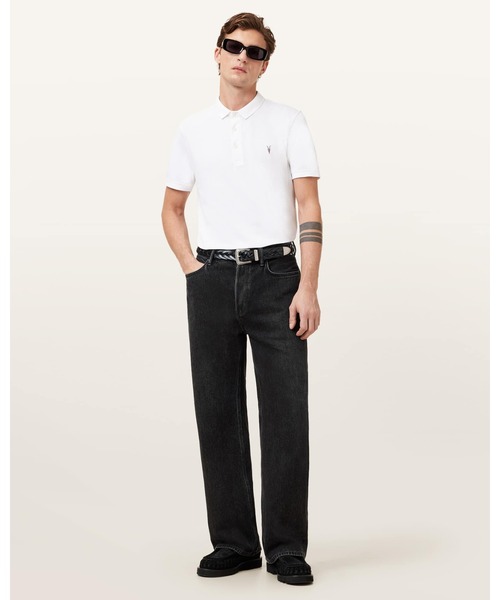 ALLSAINTS(オールセインツ)の「REFORM SHORT SLEEVE POLO SHIRT | REFORM 半袖 ポロシャツ(ポロシャツ・メンズ・ホワイト・S/XS/XL/L/M)」の3枚目の写真