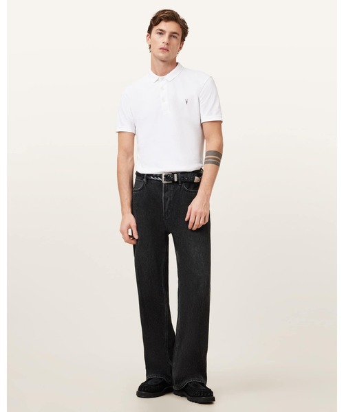 ALLSAINTS(オールセインツ)の「REFORM SHORT SLEEVE POLO SHIRT | REFORM 半袖 ポロシャツ(ポロシャツ・メンズ・ホワイト・S/XS/XL/L/M)」の4枚目の写真