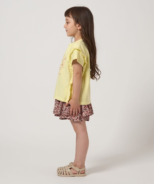 green label relaxing(グリーンレーベルリラクシング)の「フラワー プリントTシャツ / キッズ 100cm-130cm(Tシャツ/カットソー・キッズ・クリーム/オフホワイト/ネイビー・100cm/130cm/110cm/120cm)」の7枚目の写真