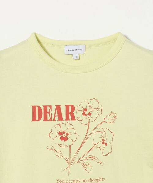 green label relaxing(グリーンレーベルリラクシング)の「フラワー プリントTシャツ / キッズ 100cm-130cm(Tシャツ/カットソー・キッズ・クリーム/オフホワイト/ネイビー・100cm/130cm/110cm/120cm)」の12枚目の写真