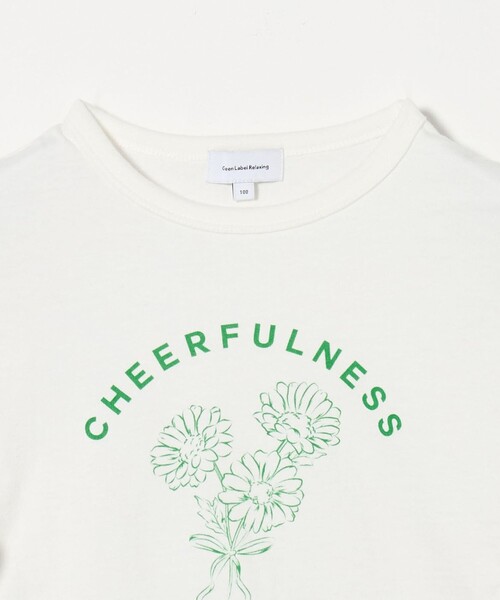 green label relaxing(グリーンレーベルリラクシング)の「フラワー プリントTシャツ / キッズ 100cm-130cm(Tシャツ/カットソー・キッズ・クリーム/オフホワイト/ネイビー・100cm/130cm/110cm/120cm)」の22枚目の写真