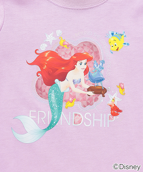 minimal（ミニマル）の「【防汚撥水】【ディズニープリンセス】パフスリーブＴシャツ（Tシャツ/カットソー・キッズ・ホワイト/ラベンダー・100cm/110cm/120cm/130cm/140cm）」の6枚目の写真