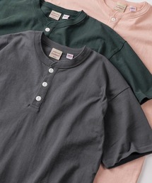 Goodwear（グッドウェア）の「【75】【Goodwear/グッドウェア】 ヘビーウェイト USAコットン ヘンリーネック 半袖Tシャツ/レギュラーシルエット/26SS新色追加（Tシャツ/カットソー）」
