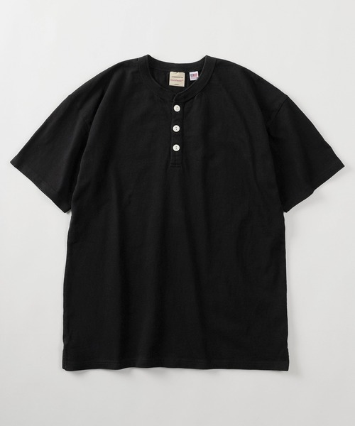 Goodwear(グッドウェア)の「【75】【Goodwear/グッドウェア】 ヘビーウェイト USAコットン ヘンリーネック 半袖Tシャツ/レギュラーシルエット/26SS新色追加(Tシャツ/カットソー・メンズ・カーキ/ブラウン/ブラック/ホワイト/グレイッシュベージュ/チャコールグレー/グレー/ネイビー/ダークグレー/ダークグリーン/ライトブラウン/ダークブルー/ピンク・L/M/XL/S)」の14枚目の写真